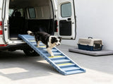 Gray Portable Dog Ramp Foldable Stairs for Medium Small Dogs to Get on Car Truck SUV 96896623