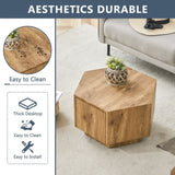 Simple and Practical! MDF material hexagonal coffee table with drawers.Made of high-quality W1151P264015