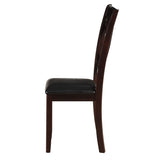 Black and Espresso Cross Back Side Chairs B062P186534