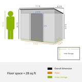 Outdoor Garden Storage Shed Tool House 60072441