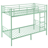 Twin Over Twin Bunk Bed for Kids Teens Adults, Heavy Duty Metal Bunk Bed with 30025926