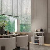 White Large Capacity Bamboo Cabinet Furniture for Bathroom Living Room Bathroom Bamboo W2207P242509