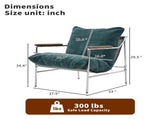 Accent Chair Living Room Chairs Comfy Reading Chair for Bedroom Upholstered Lounge Chair Mid Century W3851P452791