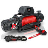 X-BULL 13000 LBS 12V Electric Winch XRS Speed with Wireless Remote and Synthetic Rope for UTVs/SUVs W121851252