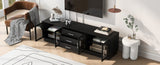 ZUN U-Can 68.9'' Modern Minimalist TV Stand for TVs up to 75 Inches, Entertainment Center Media Console N724P198482B