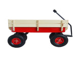 outdoor sport wagon tools cart wooden side panels air tires Wagon W22702956