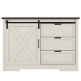 Drawer Dresser, Bar Chest, Dining Sideboard, Storage Cabinet with Silent Sliding Doors and Three W1580P242930