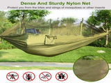 Camping Hammock, Portable Double Hammock with Net,600lbs Load 2 Persons Hammock w/Mosquito 35405572