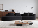 Modern Upholstered Oversized Sectional Sofa, 112-Inch Chenille 4-Seater Extra Deep & Wide Seat W834P323319