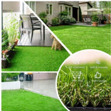 ZUN (2Pack)3.3FTx10FT Artificial Grass Realistic Synthetic Thick Fake Faux Grass Rug Astroturf Carpet W2836P230766