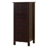 Transitional Espresso Compact Design 5-Drawer Chest Bedroom / Small Living Space Chest of drawers B011P163369