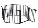 150" Adjustable Safety 6 Panels Play Yard Metal Doorways Fireplace Fence Christmas Tree Fence 98466678