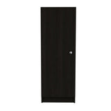 Belleria Single Door Pantry Storage Cabinet with Four Interior Shelves -Black B07091832