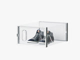 12-Piece Medium White Plastic Mesh Shoe Box Set - 35.00*25.00*19.00cm, Modular Design for Home 57203407