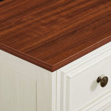 Farmhouse 7 Drawers Dresser for Bedroom, Rustic Chest of Drawers with Natural Texture, Vintage W1785P208312
