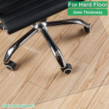 PVC Dull Polish Chair Mat Protection Floor Mat 90x120x0.2cm Rectangular 73468178