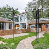 Metal Garden Arch Garden Arbor Trellis Climbing Plants Support Arch Outdoor Arch Wedding Arch Party W656P210529