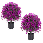 ZUN Artificial Olive Topiary Ball Trees Outdoor and Indoor Faux Shrubs UV Resistant Lasting Evergreen W2945P220443