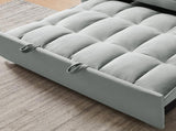 55.1-inch 3-in-1 convertible sofa bed, modern velvet double sofa Futon sofa bed with adjustable W2564P445798