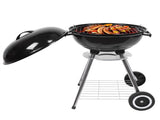 18 Inch Apple Charcoal Stove Enamel White Side Wheel Diameter 15cm 77676883