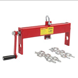 ZUN Heavy Duty Steel 2 Ton / 4000lbs Engine Hoist Load Leveler Shop Crane Cherry Picker with 2 Chains 04895571