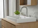 8-Inch Widespread Lavatory Faucet, 2-Handle 3-Hole with Pop-Up Drain and 360&deg Pull-Down Sprayer, 07799121