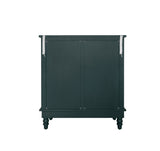 Hollow-Carved 2 Door Accent Cabinet Sideboard Buffet Storage Cabinet with Adjustable Shelf for W688P145774