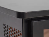17 inch Freestanding Electric Fireplace Stove heater with 3D Flame effect,Black 86608177