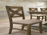 Raven Wood Fabric Upholstered Dining Chair Set of 2 T2574P164580