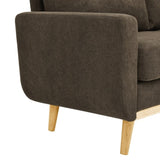 67.7" Wide Mid-Century Modern Upholstered Tufted Loveseat Sofa With Wooden Legs 20898972