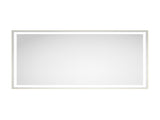 84 x 48 Inch LED Bathroom Mirror with Front and Backlight, Wall Mounted Vanity Mirror with Aluminum W2287P282006