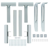 2x Ladder Jack Scaffold Extension Kit 2-Rung up to 20 inch Stable Adjustable 02996786