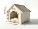 Modern Indoor Wooden Dog House with EVA Cushion Solid Cedar Pet House for Small Dogs & Cats W3799P381058