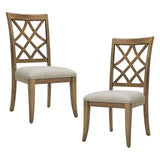 Wooden Frame Upholstered Dining Chairs set of 2,Mid Century Retro Chairs Comfor Kitchen Chairs for W2582P205379