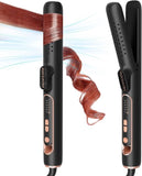 ZUN Hair Straightener and Curler 2 in 1 with Ionic Airflow, Ceramic Flat Iron Iron, Professional 51607931