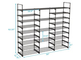 9 Tiers Shoe Rack Storage Organizer Shoe Shelf Organizer for Entryway Holds 50-55 Pairs Shoe, 41157133