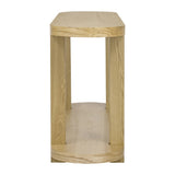 U_STYLE Modern Minimalist Ash Veneer Entryway Table with Streamlined Desktop Design, Suitable for N711P241273O