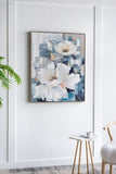 32.5" x 40" Large Rectangle Framed Wall Art Flower Canvas Print, Home Decor for Living Room Kitchen W2078130295