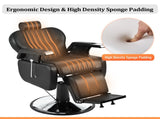 Heavy Duty Reclining Barber Chair,All Purpose Hydraulic Recline Barber Chair Salon Beauty Styling 21347866