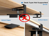 Adjustable Under Desk Keyboard Tray, Retractable Sliding Design, Carbon Steel Construction, 80022259