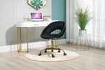 ZUN Computer Chair Office Chair Adjustable Swivel Chair Fabric Seat Home Study Chair 04105275