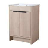 24" Freestanding Bathroom Vanity with 2 Soft-Close Cabinet Doors ,Only Vanity without W99972838