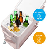 80Qt Pink Box Black Square Foot Tube With Drain Pipe Freezer Incubator 65158246