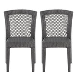 FARLEY STACKING SIDECHAIR,Set of 2,KD,GREY N762P234585E