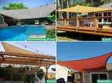 13'X20' Mocha HDPE sunshade sail 56357466
