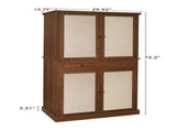 4 Door Cabinet with 1 Drawer, with 4 Adjustable Inner Shelves, Storage Cabinet W688141543