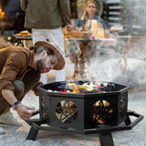 43-inch outdoor fire pit 85566616