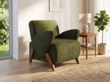 Lounge chair, accent chair, 28.15-inch Velvet Fabric Decorative Sofa, with Four Birch Legs, Suitable W2901P463303