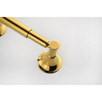 ZUN 6 Piece Brass Bathroom Towel Rack Set Wall Mount W2287P169795