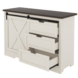 Drawer Dresser, Bar Chest, Dining Sideboard, Storage Cabinet with Silent Sliding Doors and Three W1580P242930